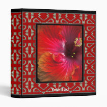 Avery Binder Template Red Yellow Flower binders
