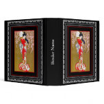 Avery Binder Vintage Art Nouveau Deco Lady Print