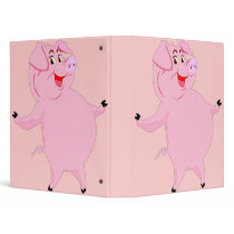 Avery Binder with Pink Pigs by potpourri Avery Binder with Pink Pigs