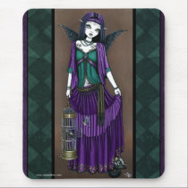 "Avery" Gothic Angel Bird Cage Mousepad