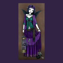 "Avery" Gothic Angel Bird Cage Poster posters
