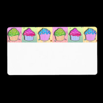AVERY LABELS - Pop Art CUPCAKES labels