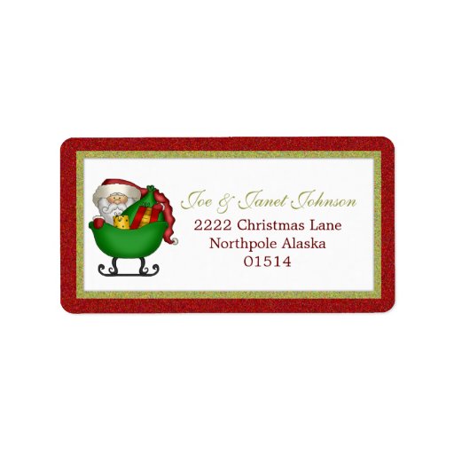 Avery Santa Address Label Zazzle