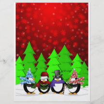 Aviador lindo de los Carolers del pingüino Flyer A Todo Color