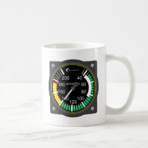 Aviation Airspeed Gauge mugs
