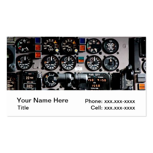 Aviation Business Cards (front side)