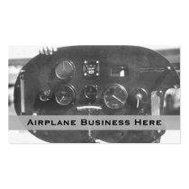 Aviation Control Panel Business Card business cards