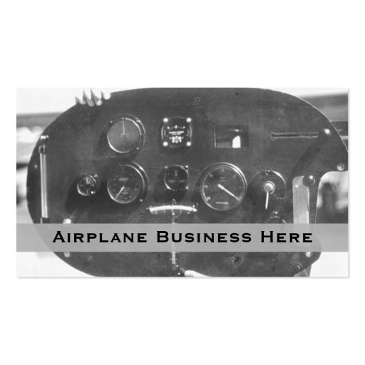 Aviation Control Panel Business Card (front side)