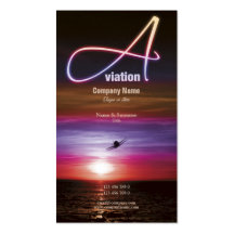 Aviation flying business marketing business card templates
