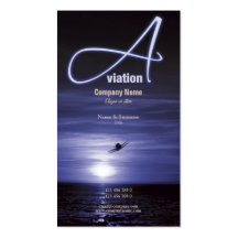 Aviation flying business marketing business card templates