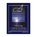Aviation flying business marketing postcard