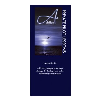 Aviation flying pilots business marketing rackcard