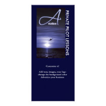 Aviation flying pilots business marketing rack card