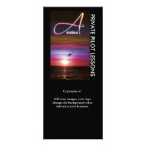 Aviation flying pilots business marketing custom rack cards