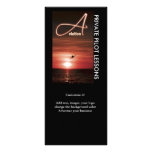 Aviation flying pilots business marketing personalized rack card