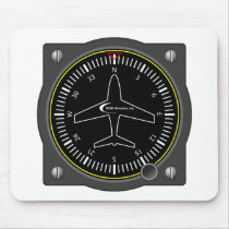 Aviation Heading Gauge mousepads