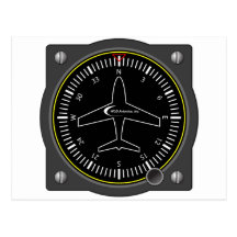 Aviation Heading Gauge Post Card