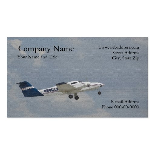 Aviation Pilot  Business Card (front side)