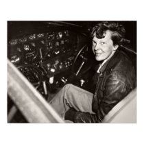 AVIATION PIONEER AMELIA EARHART -- 1937 POSTERS