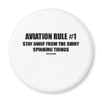 AVIATION RULE 1 FRIDGE MAGNET