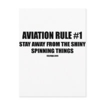 AVIATION RULE 1 POST CARDS
