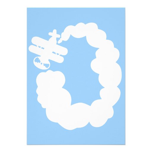 Aviation theme Birthday party invitations for kids