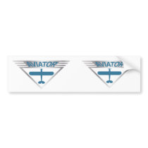 Aviator Bumper Sticker