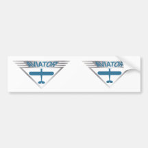 Aviator Bumper Sticker