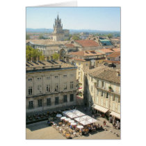 Avignon from the Palais des Papes, France Card