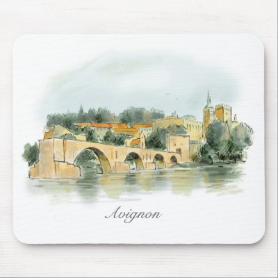 Avignon mousepad by grandjatte