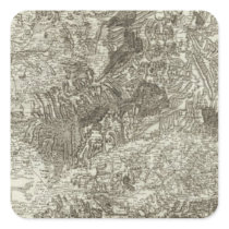 Avignon, Orange Square Stickers