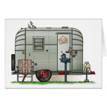 Avion Camper Trailer Greeting Cards