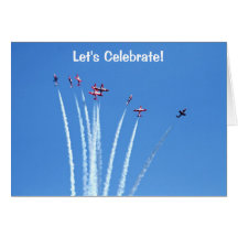 Aviones canadienses de los Snowbirds Felicitacion
