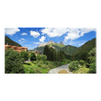 Avisio stream, val di Fassa, Italy Personalized Photo Card