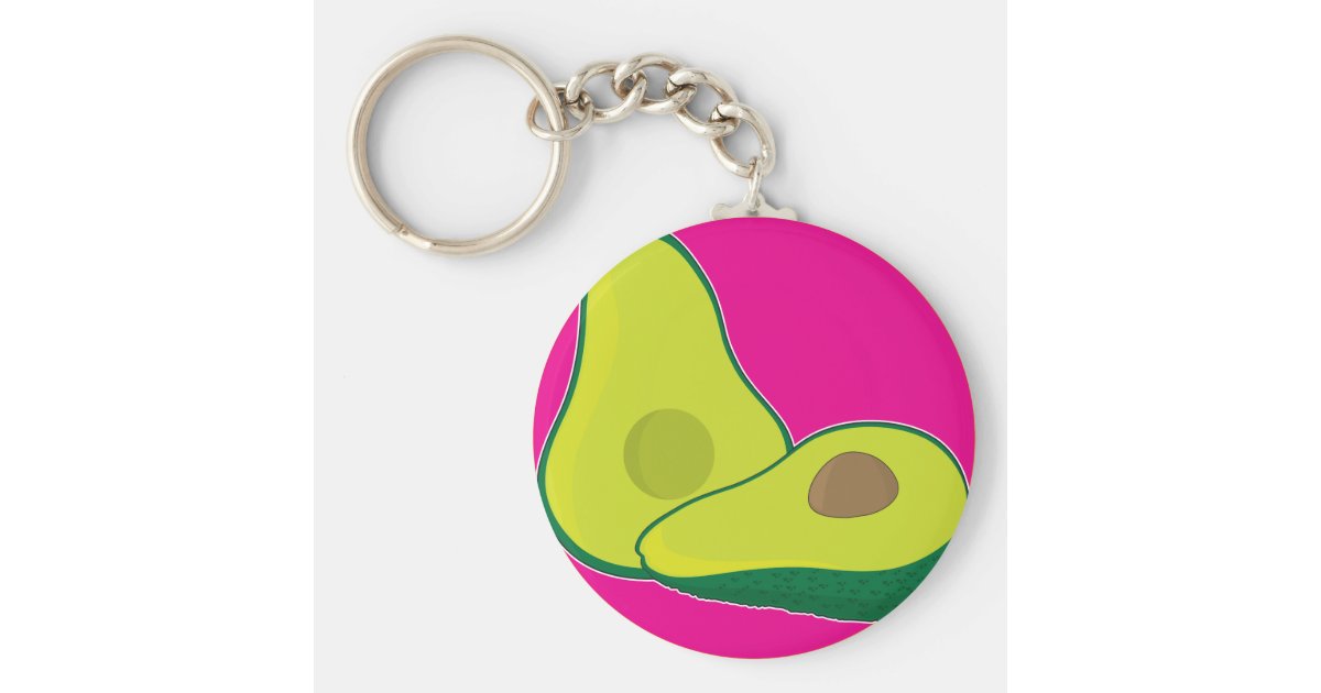 plush avocado keychain