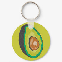 Avocado Key Chain keychains by FunseyTown Avocado Key Chain keychains