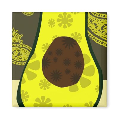 Avocado Pickle Magnet by pussreboots