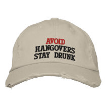 AVOID embroidered hats