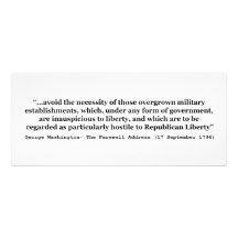 Avoid Overgrown Military Establishments Washington Invite