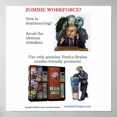 Avoid Zombie Management Mistakes Poster by pengcognito