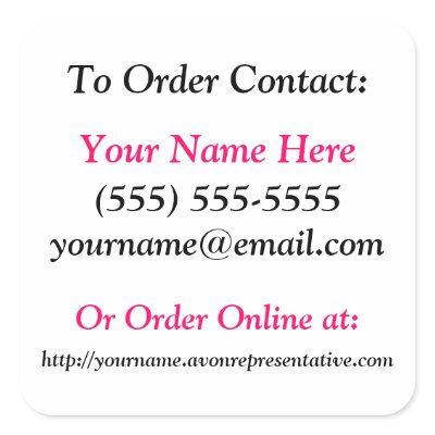 Avon Brochure Stickers - Square by hkimbrell