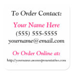 Avon Brochure Stickers - Square