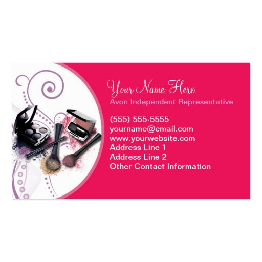 Avon Business Card Template (front side)