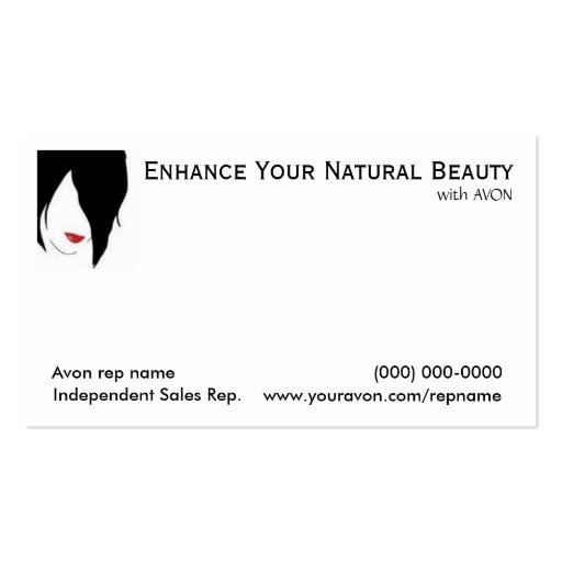 Avon Business Cards (Beauty) (front side)