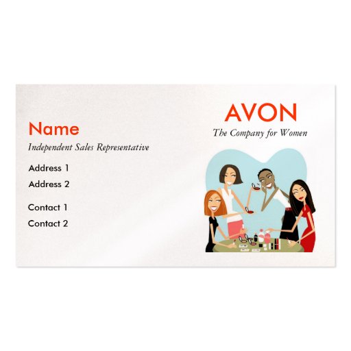 Avon Business Cards - Pearl