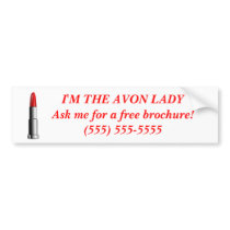 Avon Lady Bumper Sticker - Custom