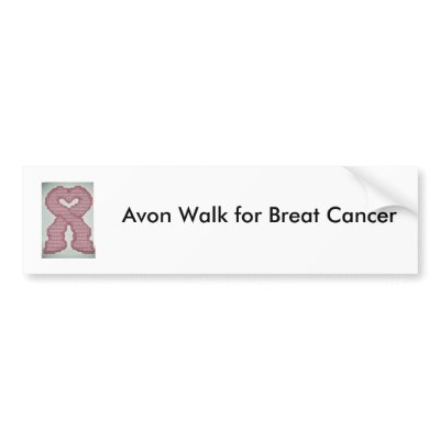 Avon Walk for Breat Cancer Bumper Sticker by nkitchen92