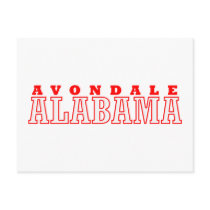 Avondale, Alabama City Design Postcards