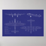 Avro Lancaster Bomber Poster