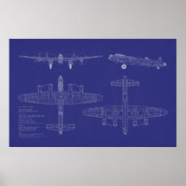 Avro Lancaster Bomber Poster